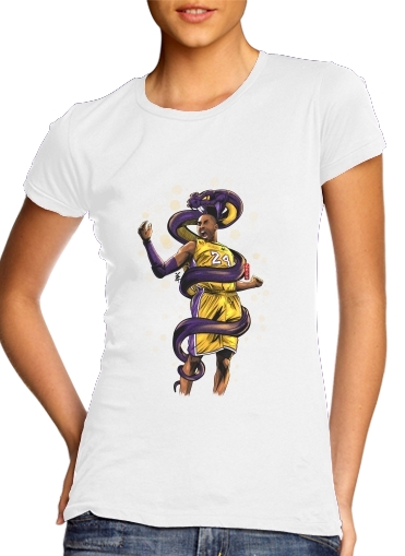  Legend Black Mamba para T-shirt branco das mulheres