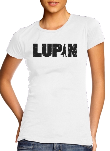  lupin para T-shirt branco das mulheres