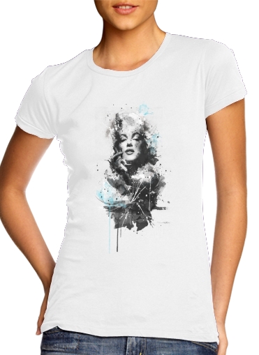  Marilyn - Emiliano para T-shirt branco das mulheres
