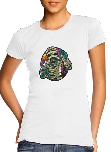  mummy vector para T-shirt branco das mulheres