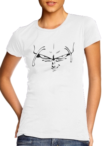 Piccolo Face para T-shirt branco das mulheres