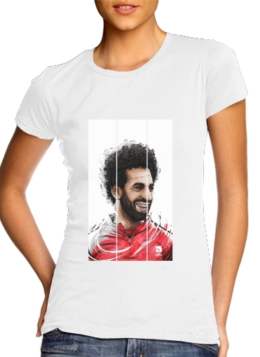  Salah Pharaon para T-shirt branco das mulheres