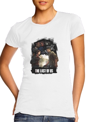  The Last Of Us Zombie Horror para T-shirt branco das mulheres