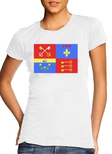  Vaucluse French Department para T-shirt branco das mulheres
