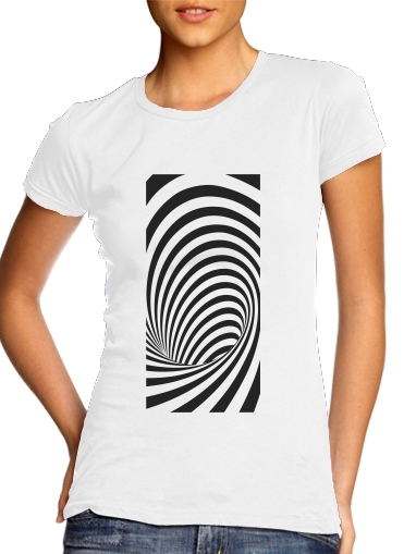  Waves 3 para T-shirt branco das mulheres