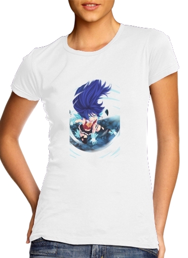  Wendy Fairy Tail Fanart para T-shirt branco das mulheres