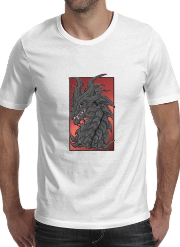  Aldouin Fire A dragon is born para Manga curta T-shirt homem em torno do pescoço