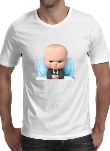  Baby Boss Keep CALM para Manga curta T-shirt homem em torno do pescoço