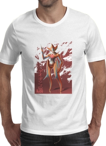  Deoxys Creature para Manga curta T-shirt homem em torno do pescoço
