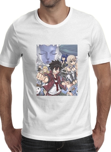  Edens Zero para Manga curta T-shirt homem em torno do pescoço
