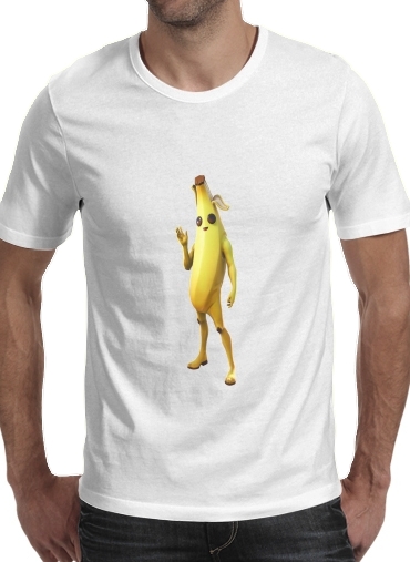  fortnite banana para Manga curta T-shirt homem em torno do pescoço
