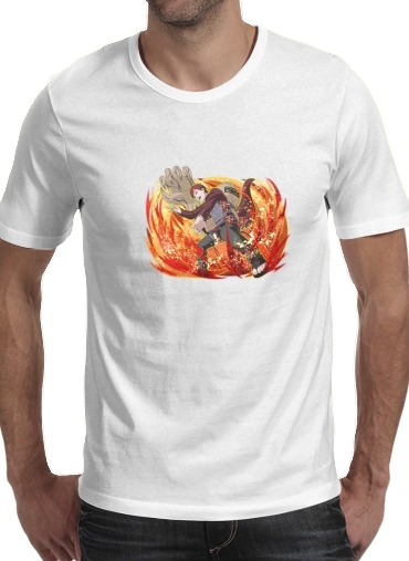  Gaara Evolution para Manga curta T-shirt homem em torno do pescoço