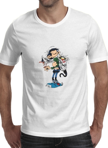  Gomer Goof para Manga curta T-shirt homem em torno do pescoço