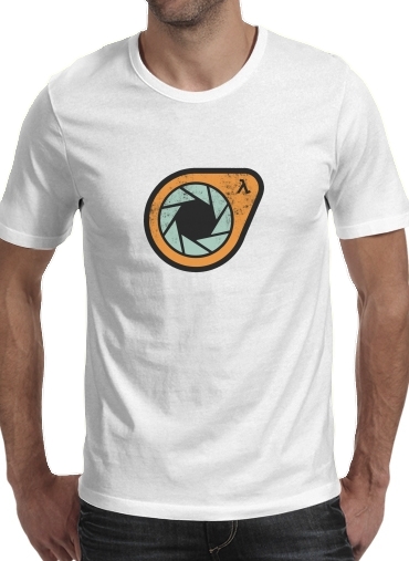  Half Life Symbol para Manga curta T-shirt homem em torno do pescoço