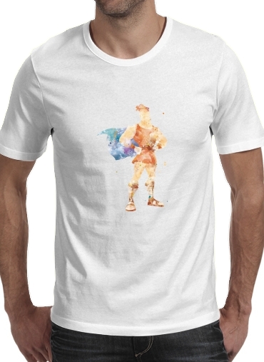  Hercules WaterArt para Manga curta T-shirt homem em torno do pescoço