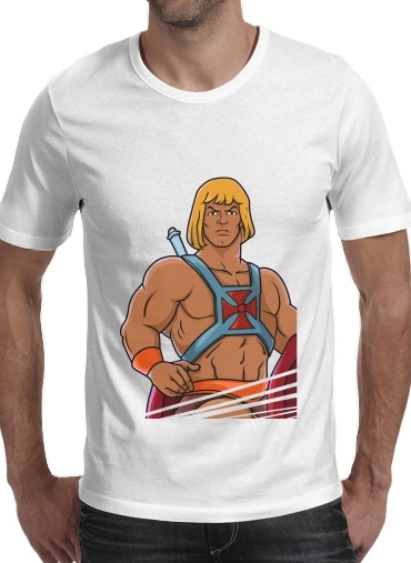  Legendary Man para Manga curta T-shirt homem em torno do pescoço