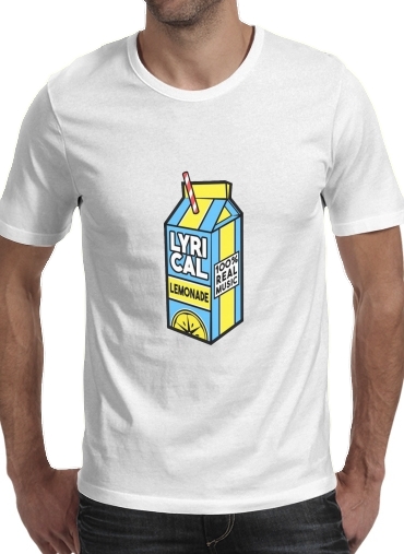  lyrical lemonade para Manga curta T-shirt homem em torno do pescoço