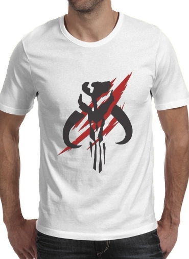  Mandalorian symbol para Manga curta T-shirt homem em torno do pescoço