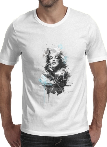  Marilyn - Emiliano para Manga curta T-shirt homem em torno do pescoço