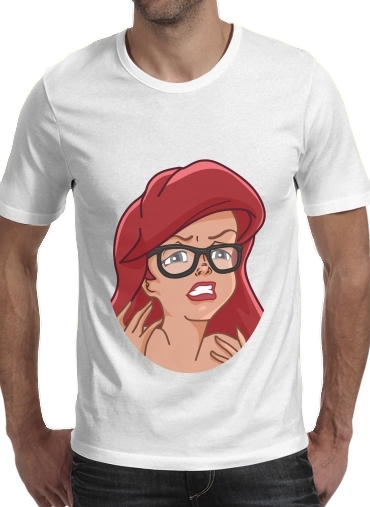  Meme Collection Ariel para Manga curta T-shirt homem em torno do pescoço