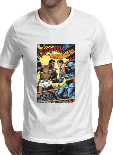  Muhammad Ali Super Hero Mike Tyson Boxen Boxing para Manga curta T-shirt homem em torno do pescoço