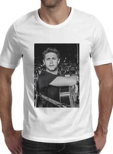  Niall Horan Fashion para Manga curta T-shirt homem em torno do pescoço