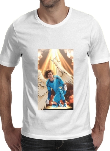  Ochoa Angel Goalkeeper America para Manga curta T-shirt homem em torno do pescoço
