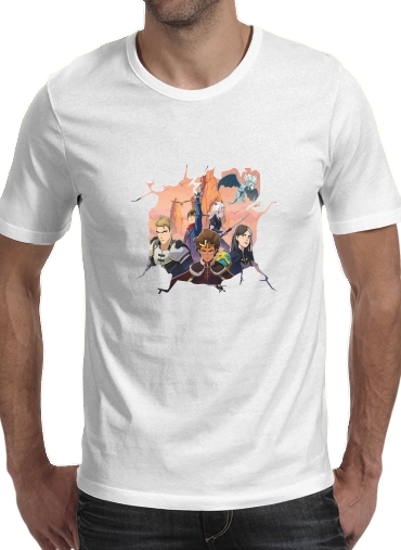  Prince Dragon para Manga curta T-shirt homem em torno do pescoço