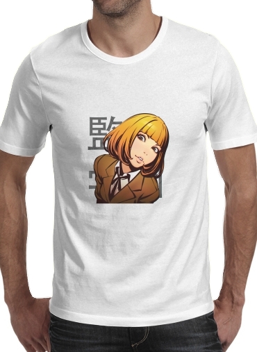  Prison school  Hana para Manga curta T-shirt homem em torno do pescoço