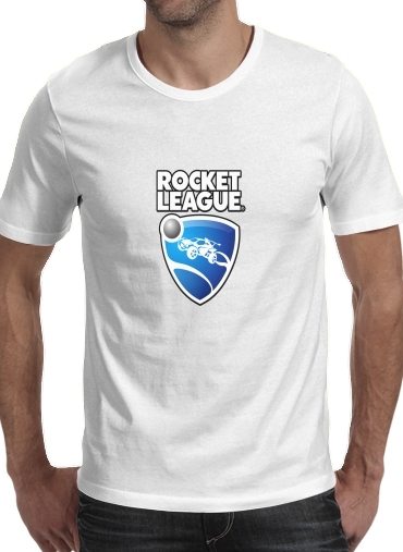  Rocket League para Manga curta T-shirt homem em torno do pescoço