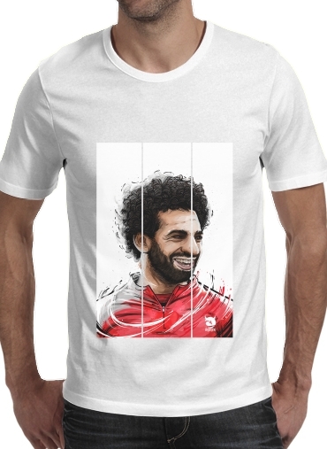  Salah Pharaon para Manga curta T-shirt homem em torno do pescoço