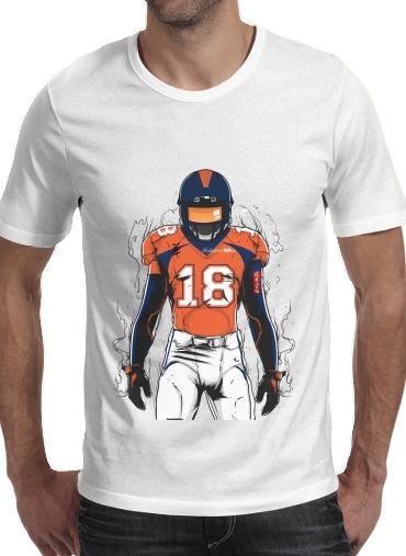  SB L Denver para Manga curta T-shirt homem em torno do pescoço