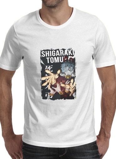  Shigaraki Tomura para Manga curta T-shirt homem em torno do pescoço