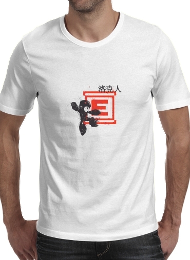  Traditional Robot para Manga curta T-shirt homem em torno do pescoço