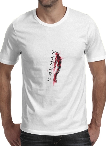  Traditional Stark para Manga curta T-shirt homem em torno do pescoço