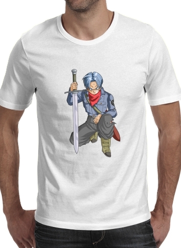  Trunks Evolution ART para Manga curta T-shirt homem em torno do pescoço