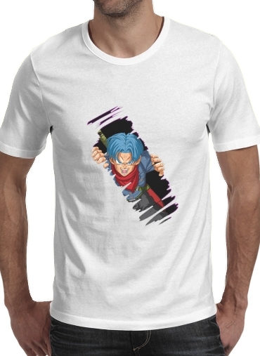  Trunks is coming para Manga curta T-shirt homem em torno do pescoço
