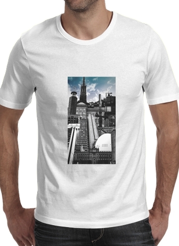  Urban Stockholm para Manga curta T-shirt homem em torno do pescoço