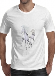 T-Shirts White Horses On The Beach