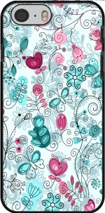 Capa doodle flowers and butterflies for Iphone 6 4.7