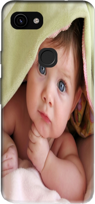 Capa Google Pixel 3a com imagens baby