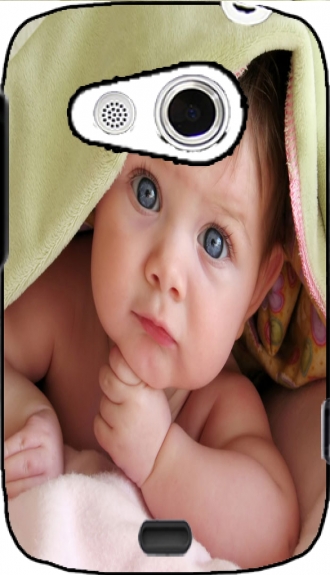Capa HTC Desire C com imagens baby