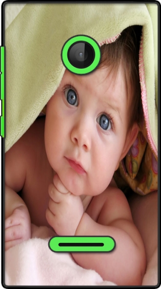 Capa Microsoft Lumia 435 com imagens baby