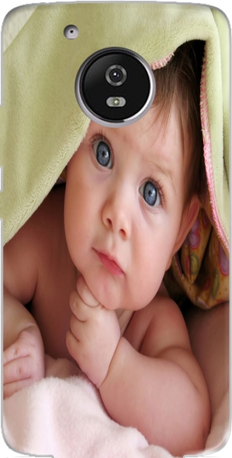 Silicone Motorola Moto G5 Plus com imagens baby