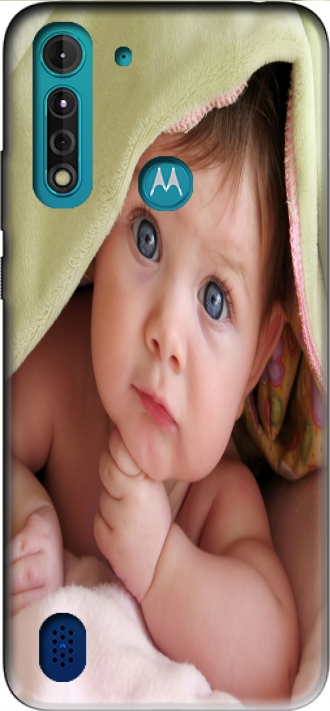 Silicone Moto G8 Power Lite com imagens baby