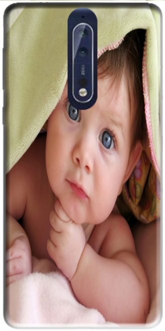 Silicone Nokia 9 com imagens baby