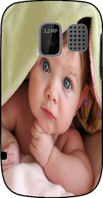 Capa Nokia Asha 302 com imagens baby