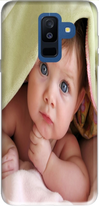 Silicone Samsung Galaxy A6 Plus 2018 com imagens baby
