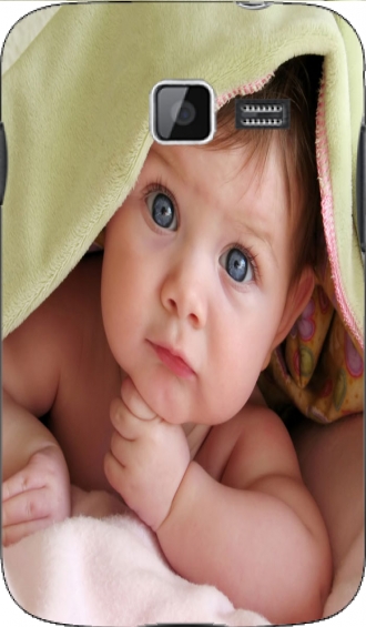 Capa Samsung Galaxy Y Pro B5510 com imagens baby