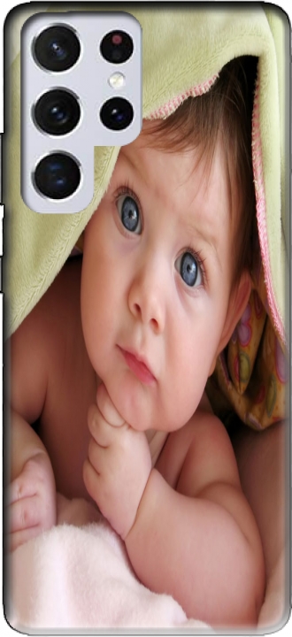 Silicone Samsung Galaxy S21 Ultra com imagens baby